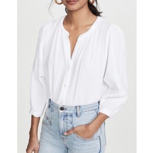 Xirena Lark Top in White Wash, Sz Medium